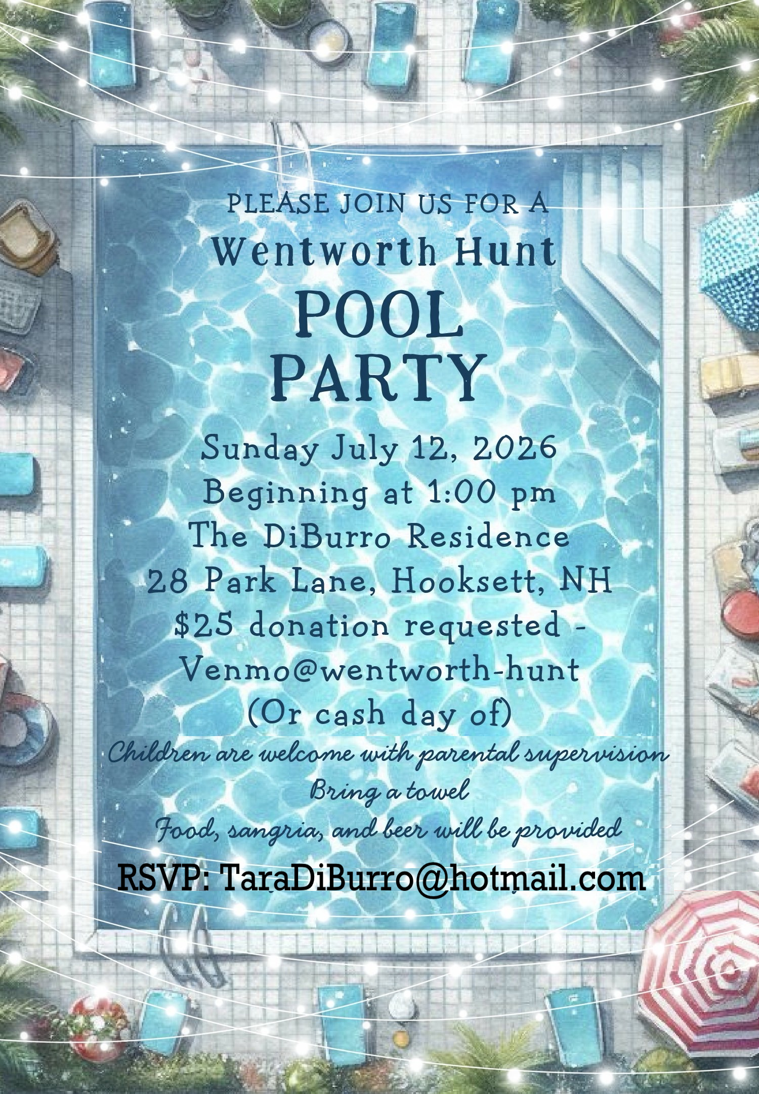 Join us for our July 12 Pool Party